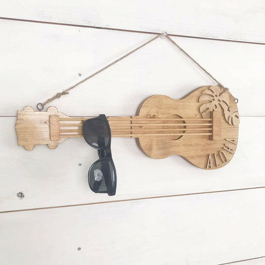 Ukulele SUNGLASSES HOLDER MONSTERA