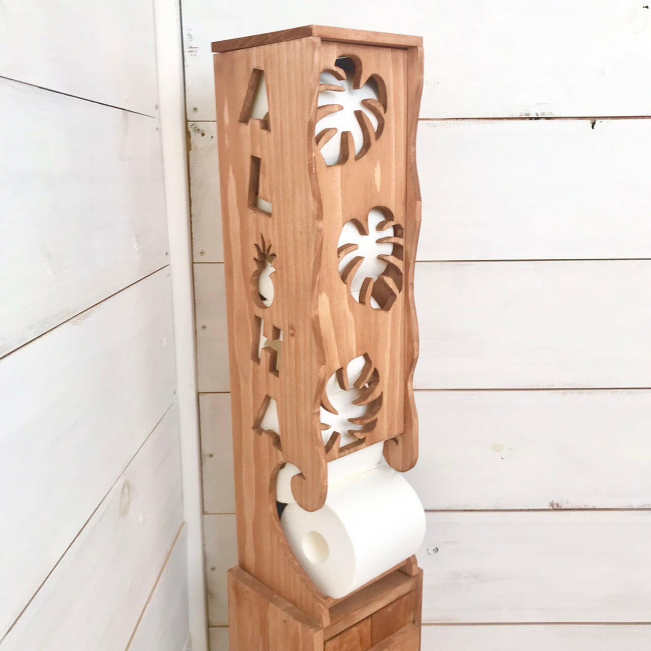 TOILET PARPER STOCK BOX　MONSTERA