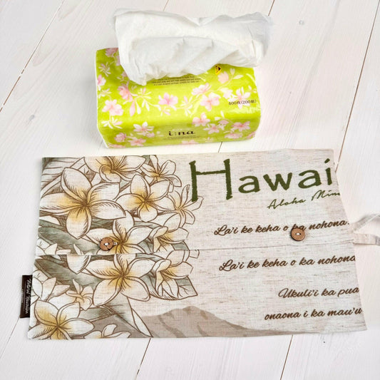 LINEN TISSUE PAPER COVER  PLUMERIA