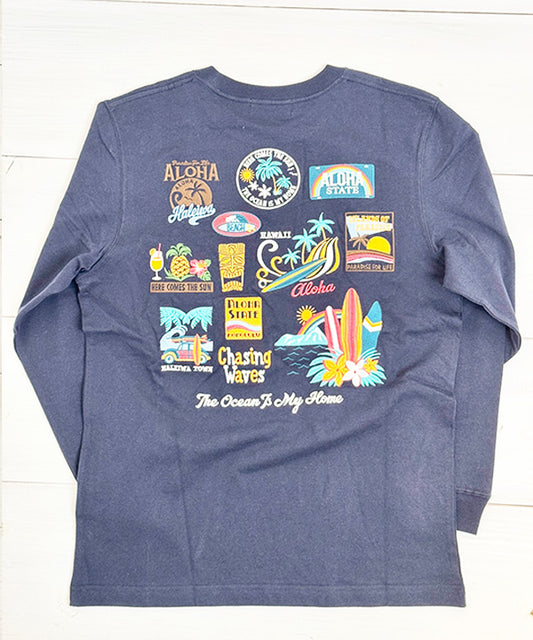 ハワイアンロンT 長袖Ｔシャツ