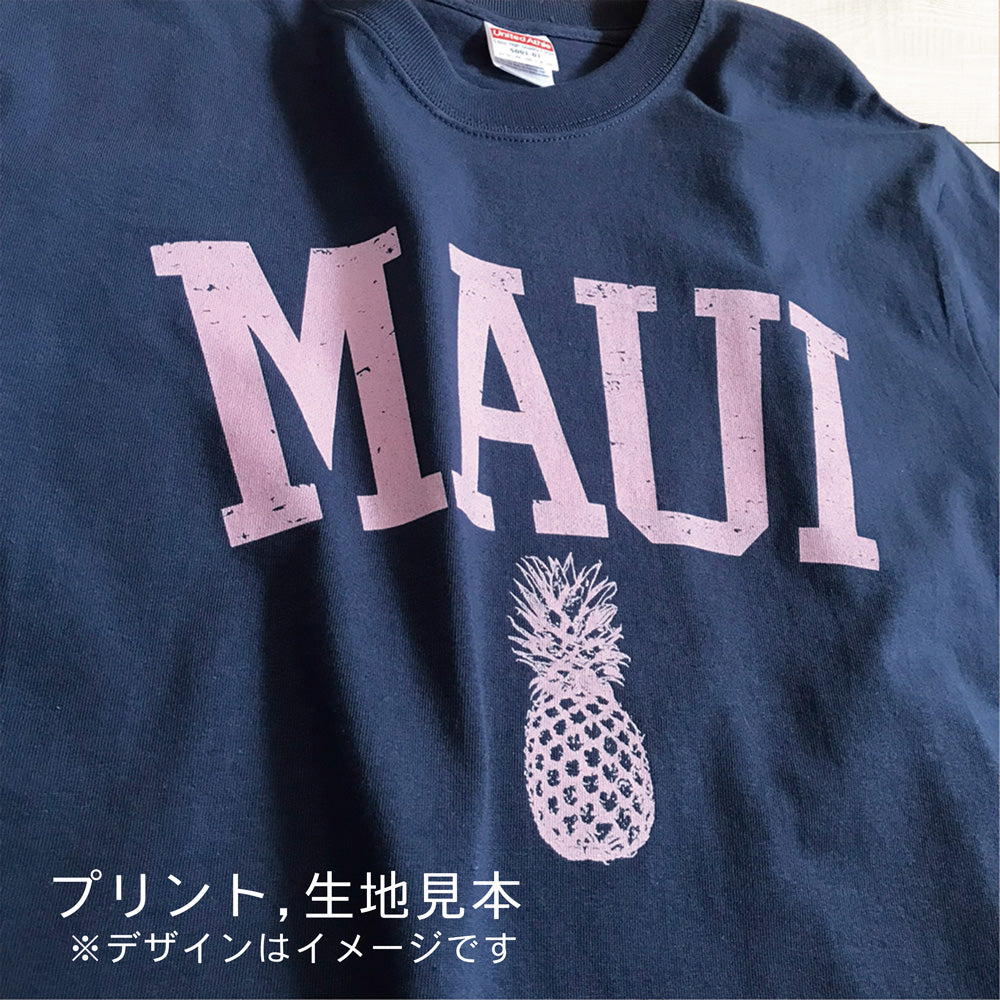 ハワイアンデザインTシャツ MONSTERA NAVY　ユニセックスサイズ