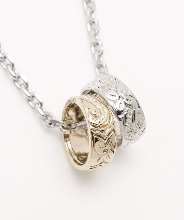 ハワイアンネックレス リング ハワイアンジュエリー調