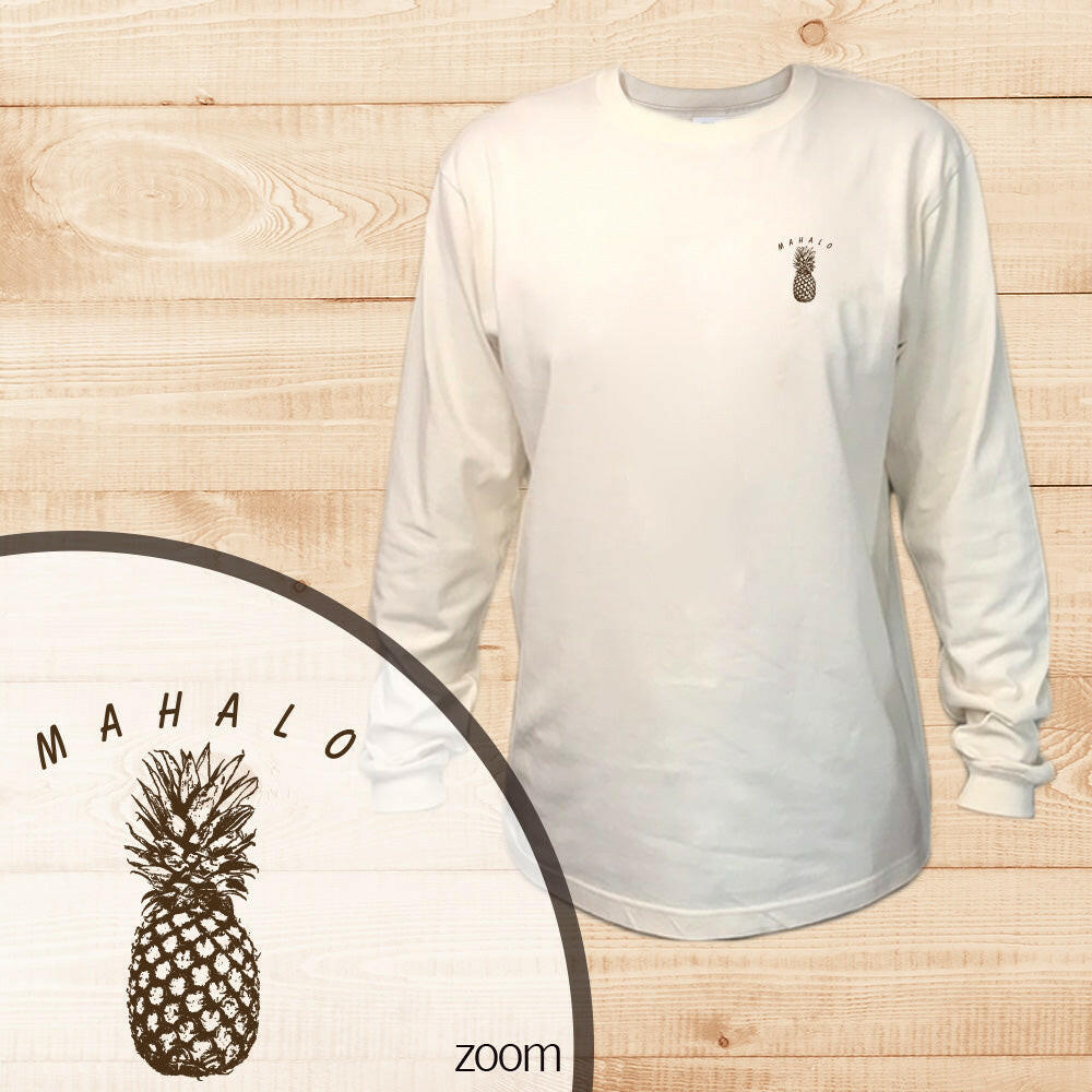 LONG SLEEVE SHIRT　PINEAPPLE　NATURAL.