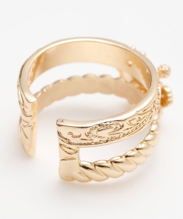 ハワイアンジュエリー調リング ハイビスカス