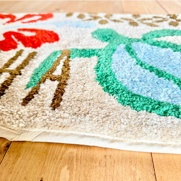 HONU HIBISCUS MAT　OFF WHITE