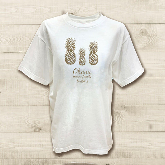 ハワイアンデザインTシャツ 3PINE　ユニセックスサイズ BR.