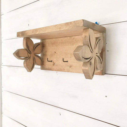 WOOD DISPLAY KEY RACK　【PLUMERIA】