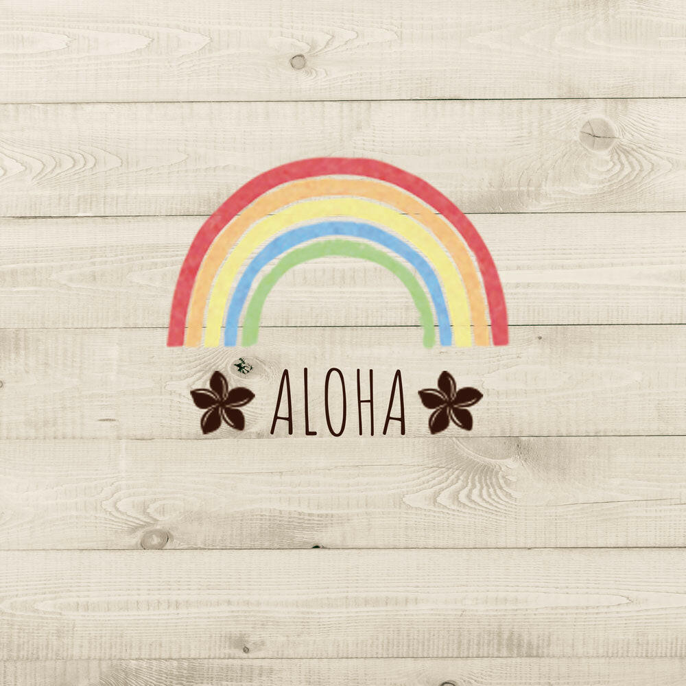 TOTE BAG RAINBOW ALOHA 名前入れ可