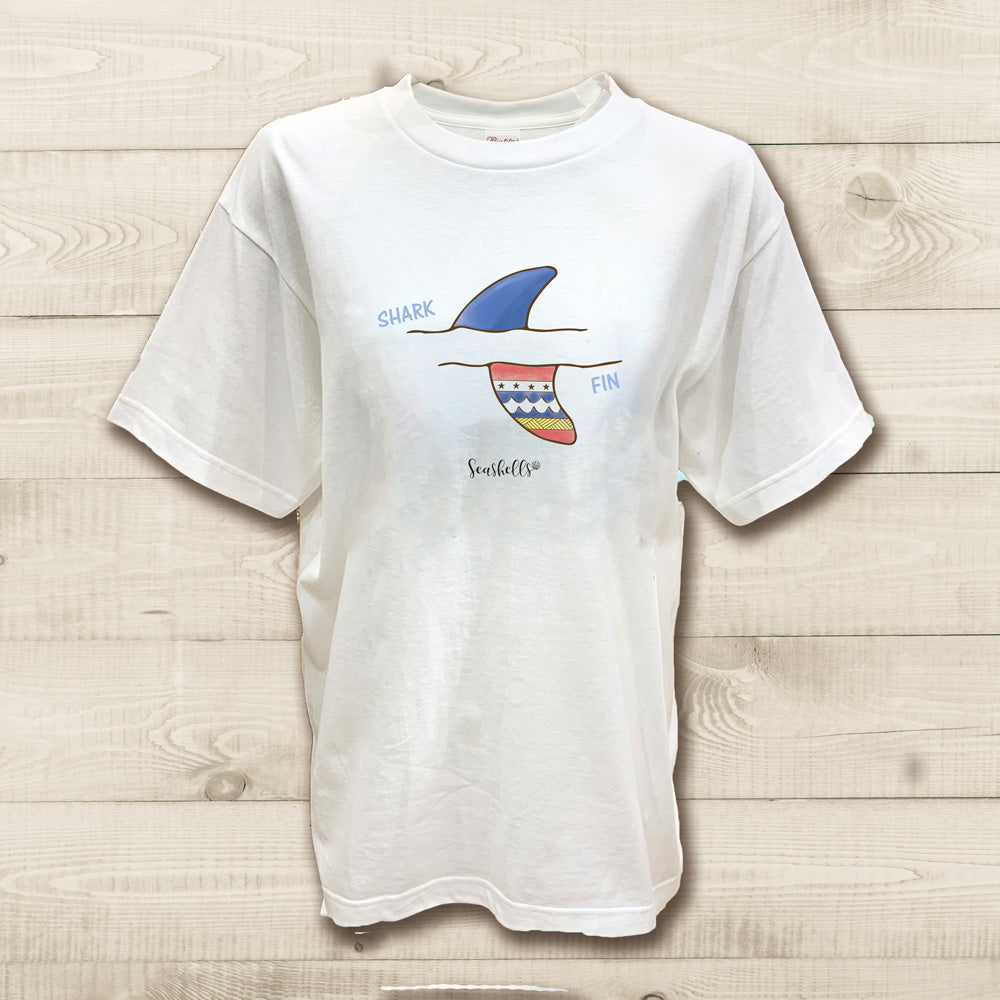 ハワイアンデザインTシャツ FIN- shark　ユニセックスサイズ