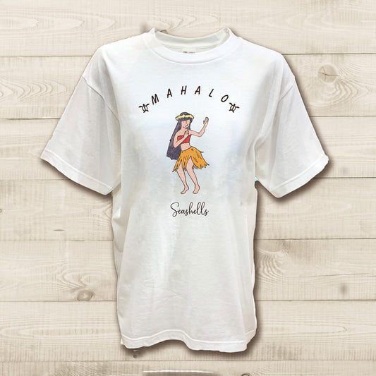 ハワイアンデザインTシャツ FULAGIRL　ユニセックスサイズ
