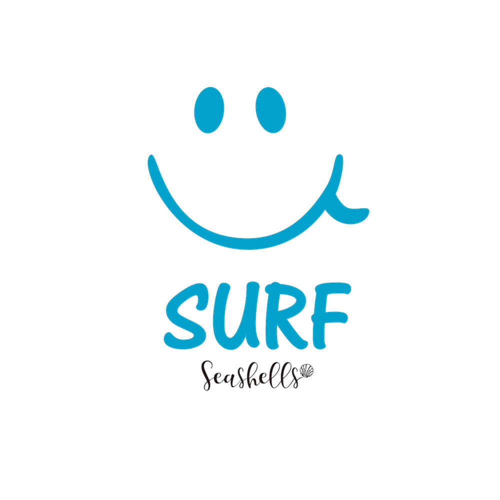 ハワイアンデザインTシャツ smileSURF BLUE　ユニセックスサイズ