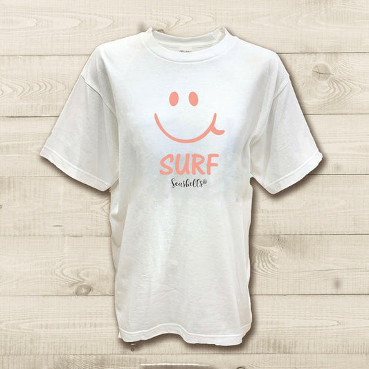 ハワイアンデザインTシャツ smileSURF ORANGE　ユニセックスサイズ