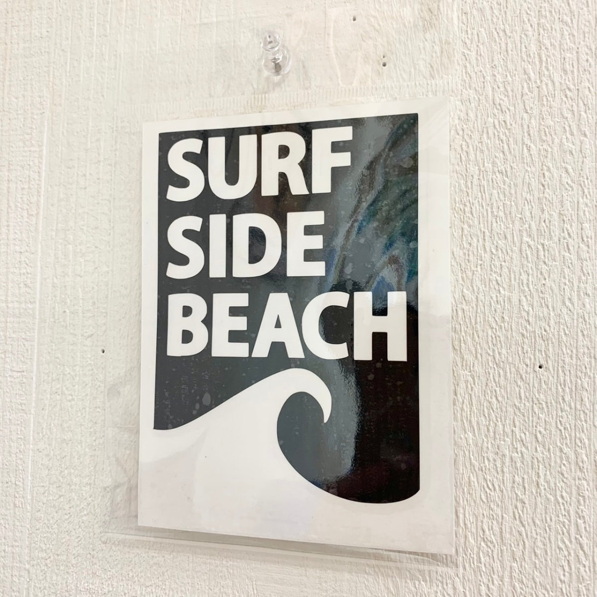ハワイアンステッカー WAVE SURF SIDE BEACH SQ