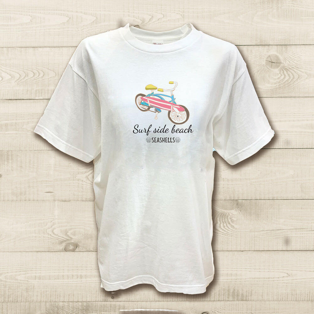 ハワイアンデザインTシャツ surfbike　ユニセックスサイズ.